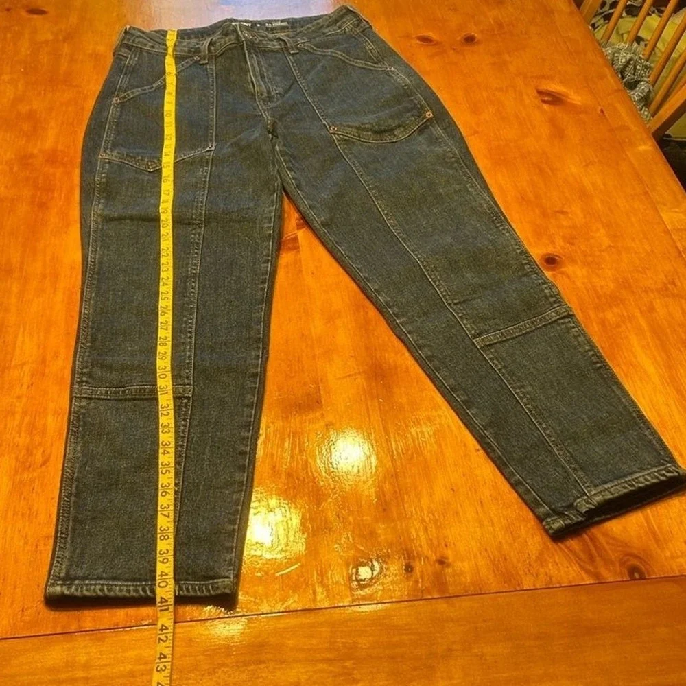 Old Navy OG Y2K Straight High‎ Rise Carpenter Jeans Dark Wash Baggy Utility
